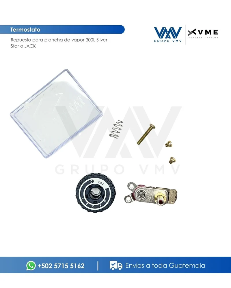 Termostato Repuesto para plancha de vapor 300L Silver Star o JACK