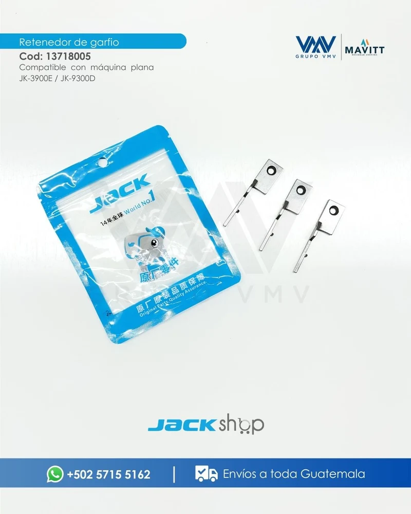 Retenedor de garfio para máquina de coser plana. COD:13718005