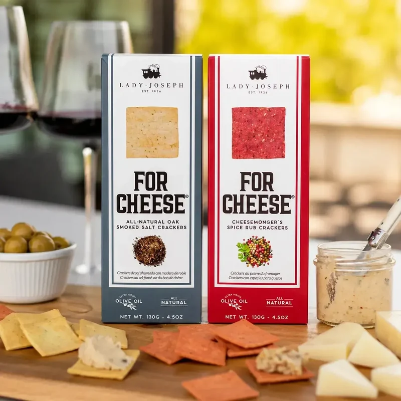 Kit Crackers con especias 130 grs Lady Joseph + Crackers con sal ahumada 130 grs Lady Joseph