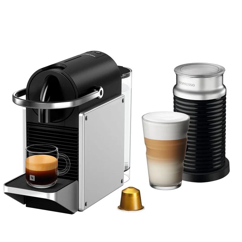 Cafetera Pixie Silver + Espumador Aeroccino Nespresso