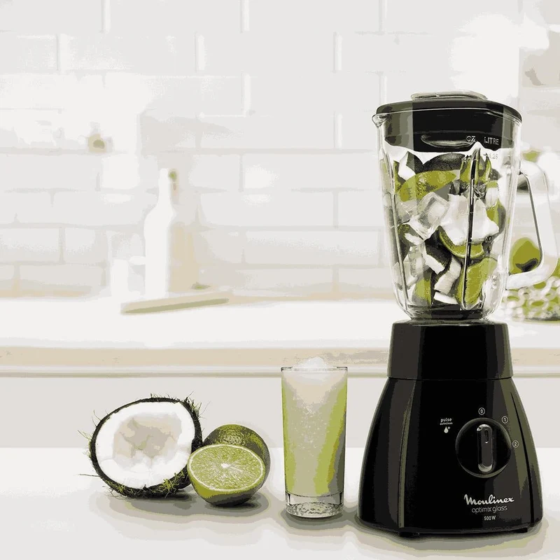 Licuadora Optimix Negro 2V 500W Moulinex
