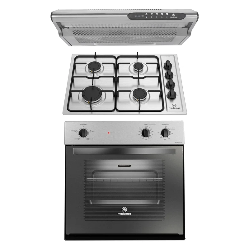 Kit Empotrado Horno M 140A + Encimera 435E + Campana M60 Mademsa
