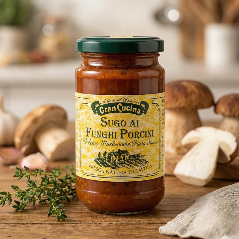 Salsa de Tomates con setas Porcini 180 grs