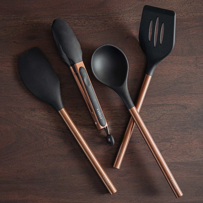 Juego De 4 Utensilios Línea Copper Black Cuina