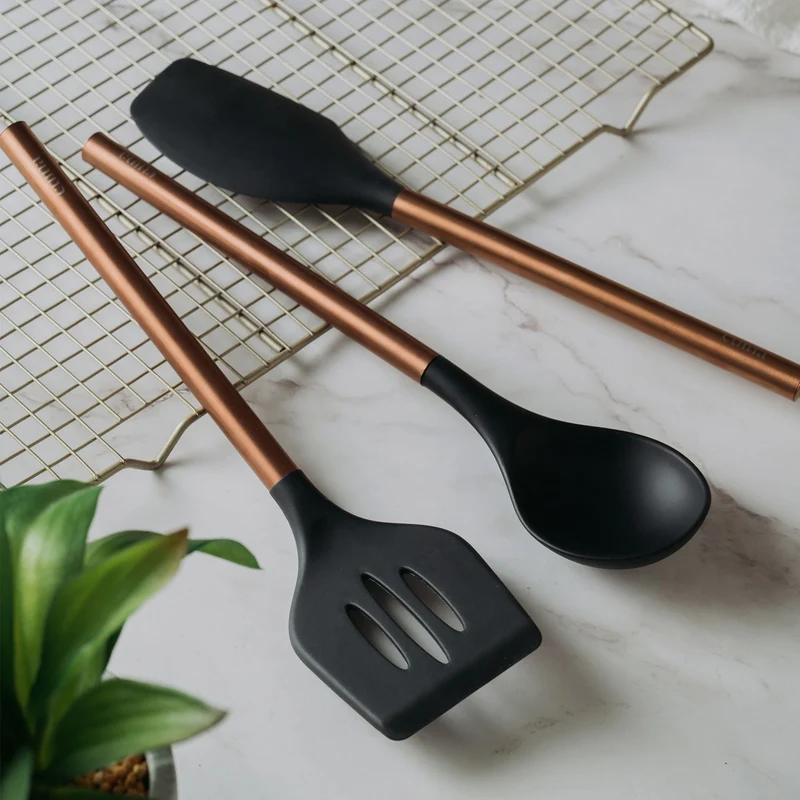 Juego De 3 Utensilios Línea Copper Black Cuina