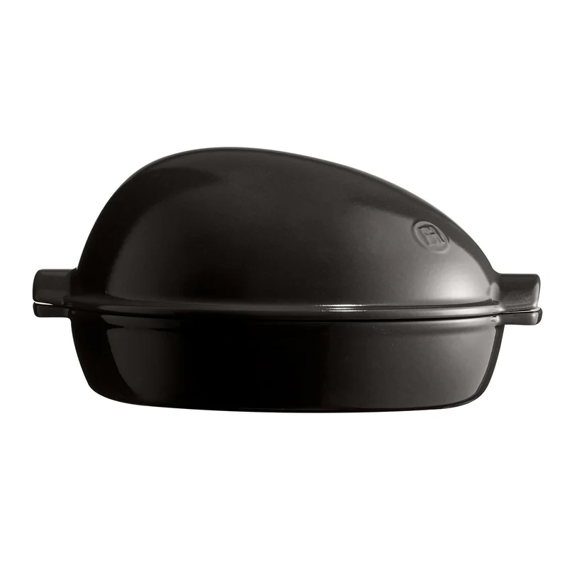 Horno Grande De Cerámica Para Asar Carne Gris Oscuro Emile Henry