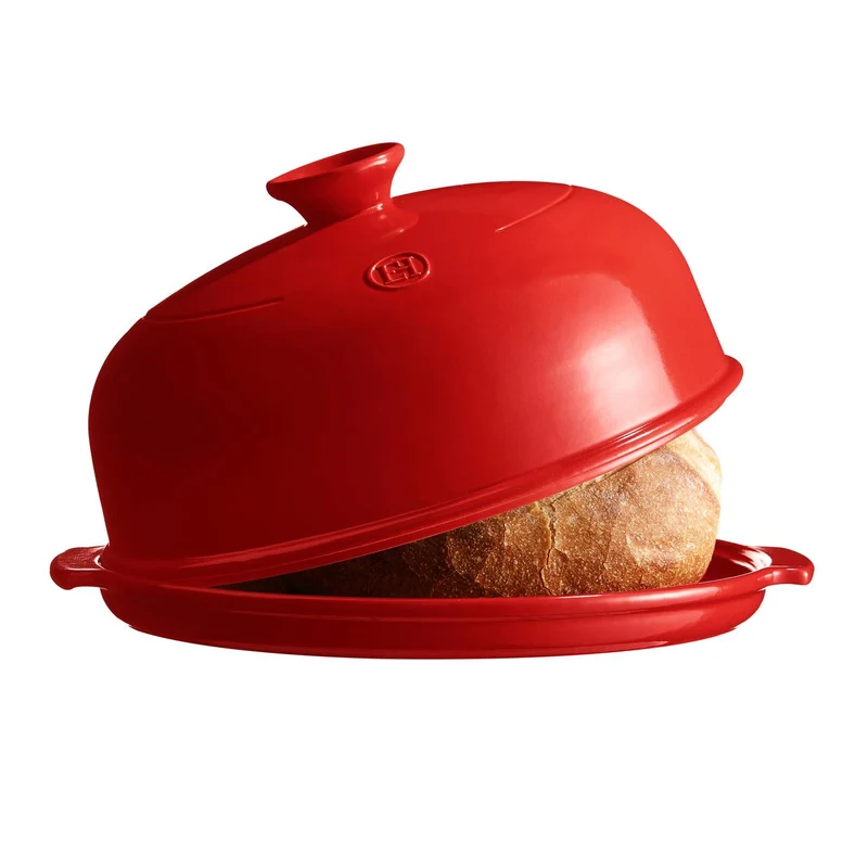 Horno de Cerámica Para Pan De Hogaza Rojo Emile Henry