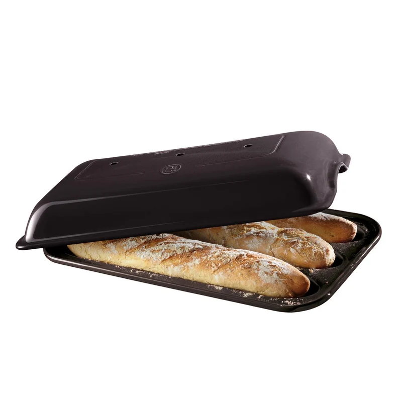 Horno De Cerámica Para Pan Baguette Gris Oscuro Emile Henry