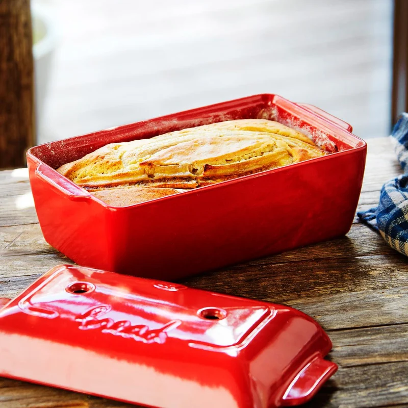 Horno De Cerámica Para Pan De Molde Rojo Emile Henry