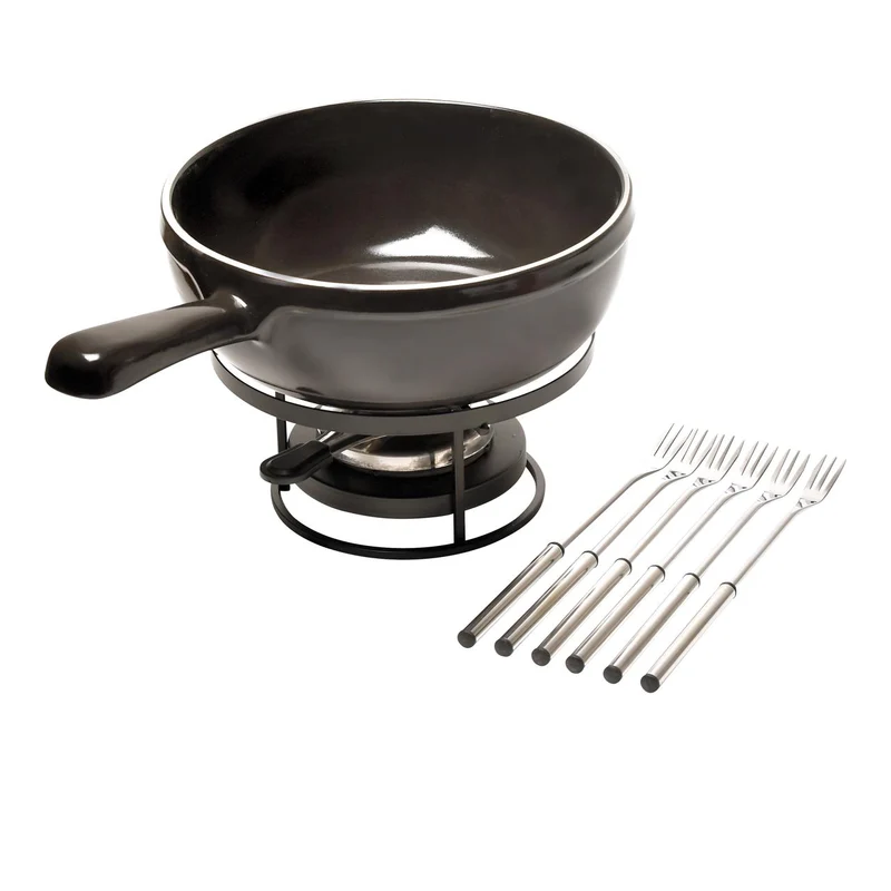 Fondue Para Queso 24,5 Cm Gris Oscuro Emile Henry