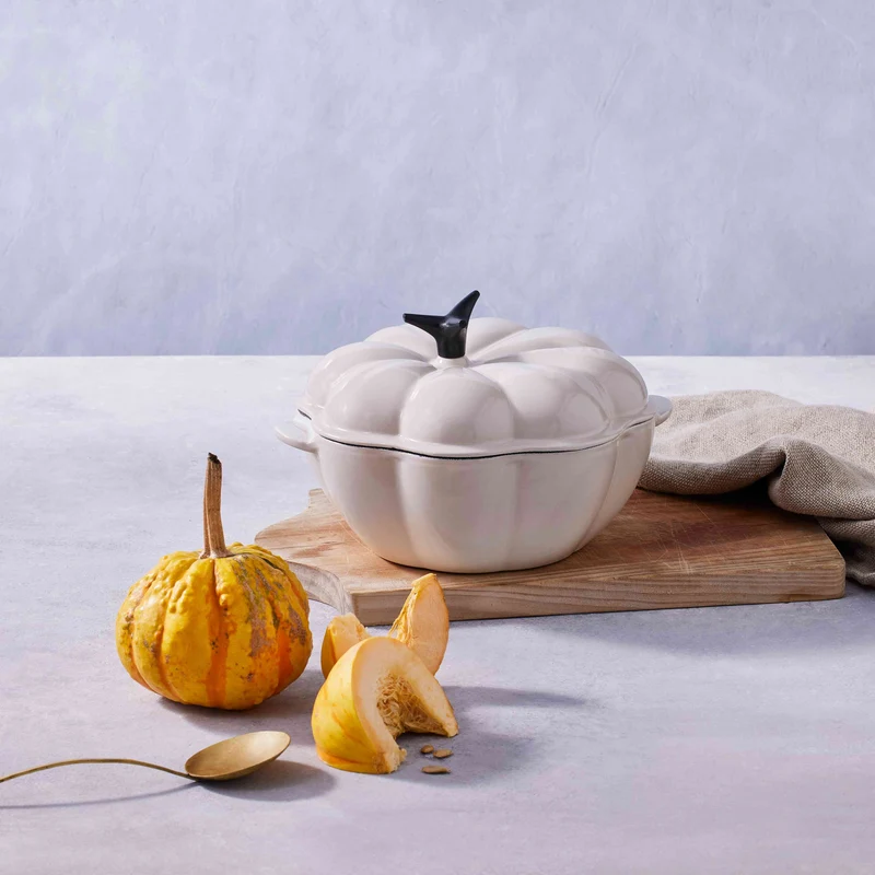 Cocotte Calabaza 22 Cm Meringue Le Creuset