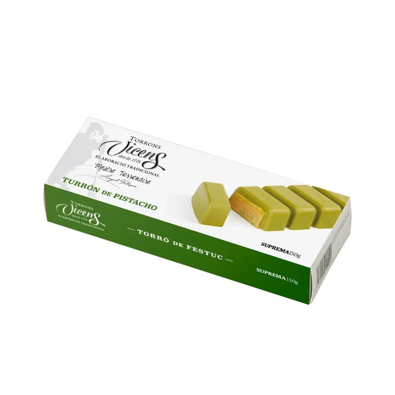 Turrón Pistacho 150 grs Excellence Vicens