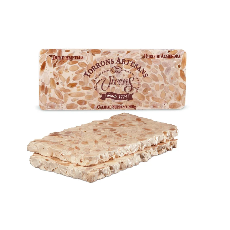 Turrón Duro de Almendra 300 grs Vicens