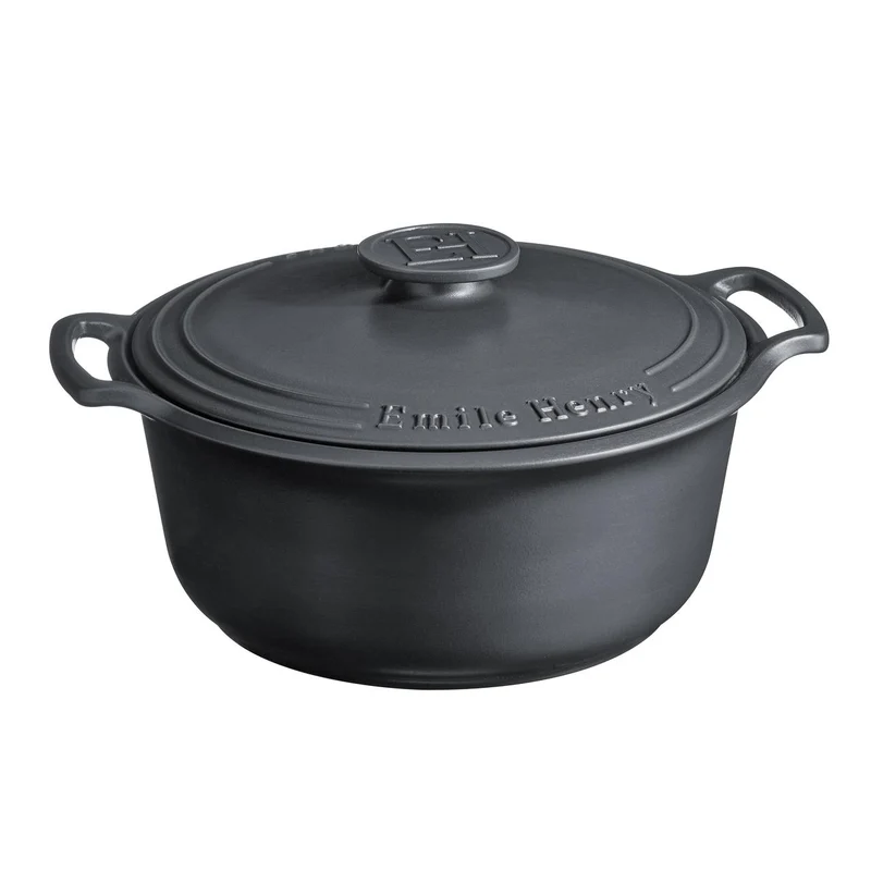 Cocotte Redonda 6L Gris Oscuro Emile Henry