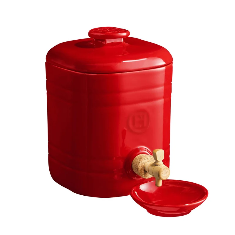 Barril Para Vinagre Rojo Emile Henry