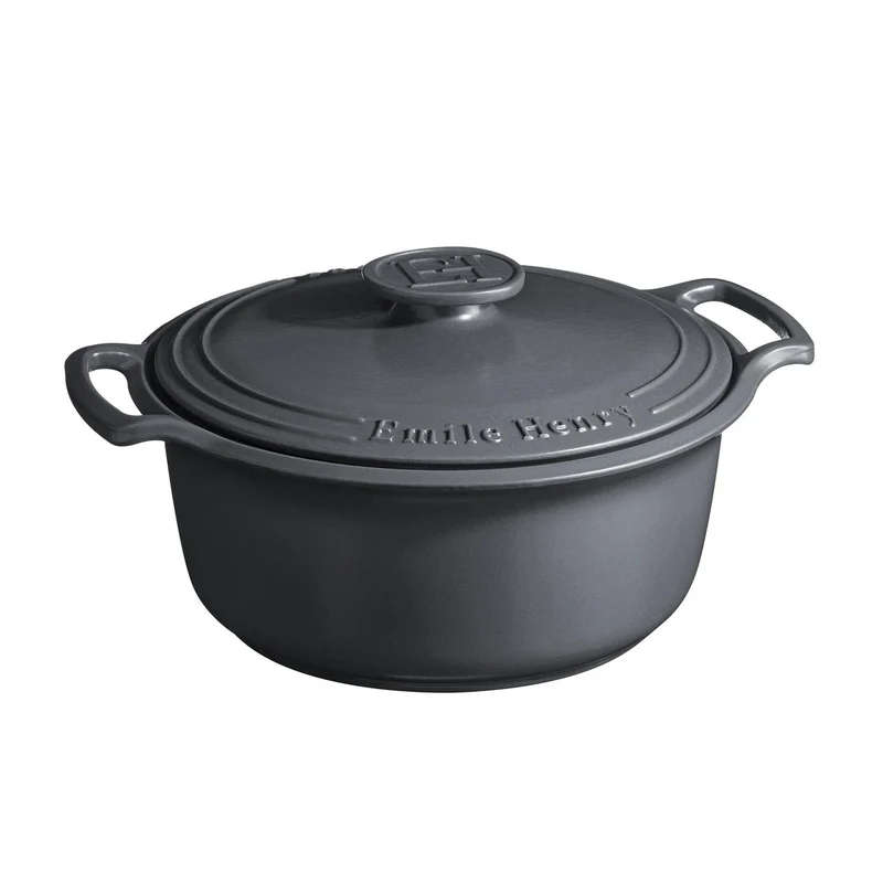 Cocotte Redonda 5L Gris Oscuro Emile Henry