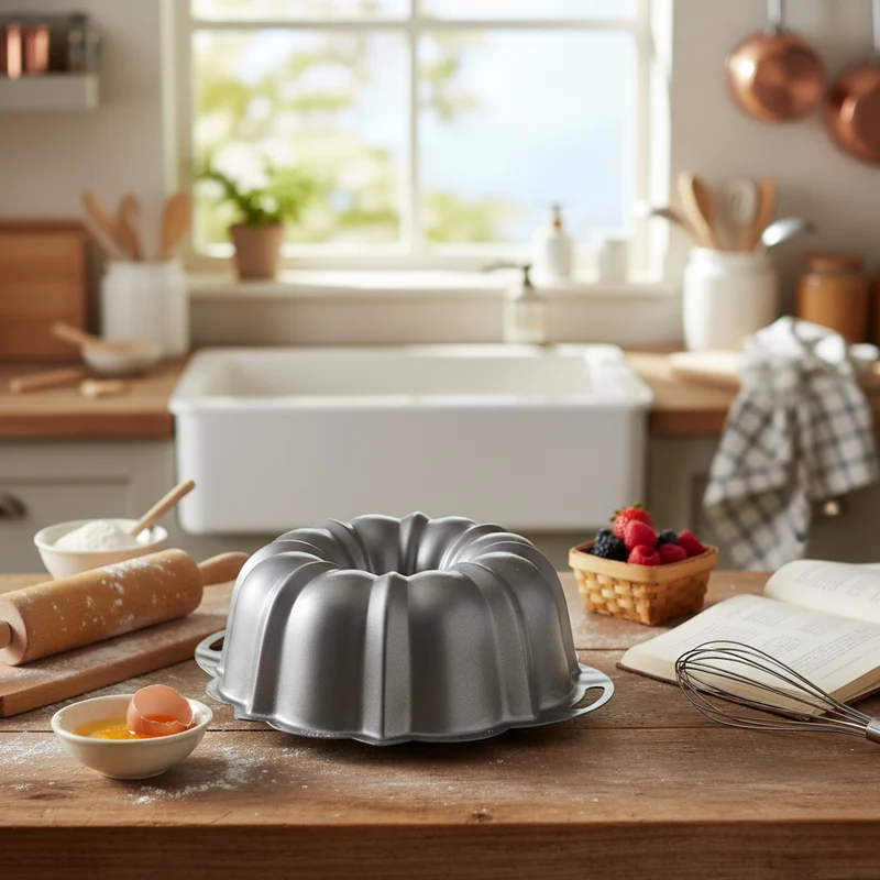 Molde Queque ProForm Anniversary Bundt Pan with Handles Nordic Ware