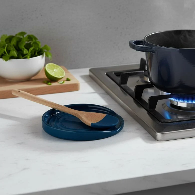 Reposa Cuchara Ovalado Nuit Cerámica Le Creuset