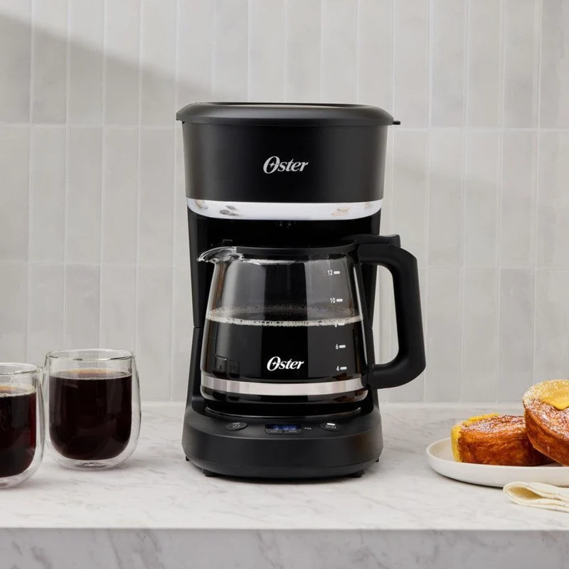 Cafetera a Goteo Programable Capacidad 12 Tazas BVSTDCP121B Oster
