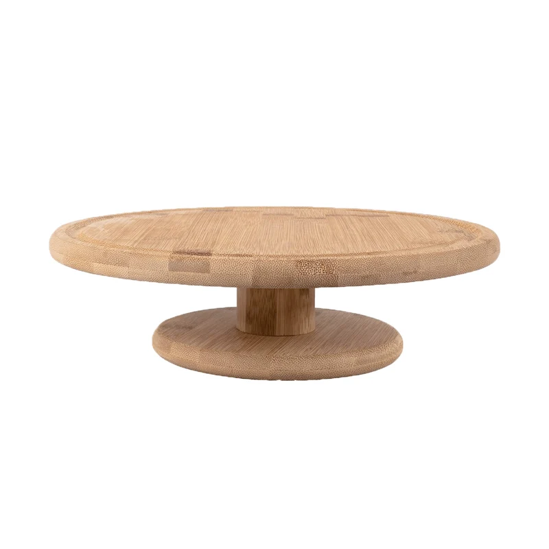 Porta Torta Con Pedestal Bambú (Sin Tapa) 27,5 Cm Ou
