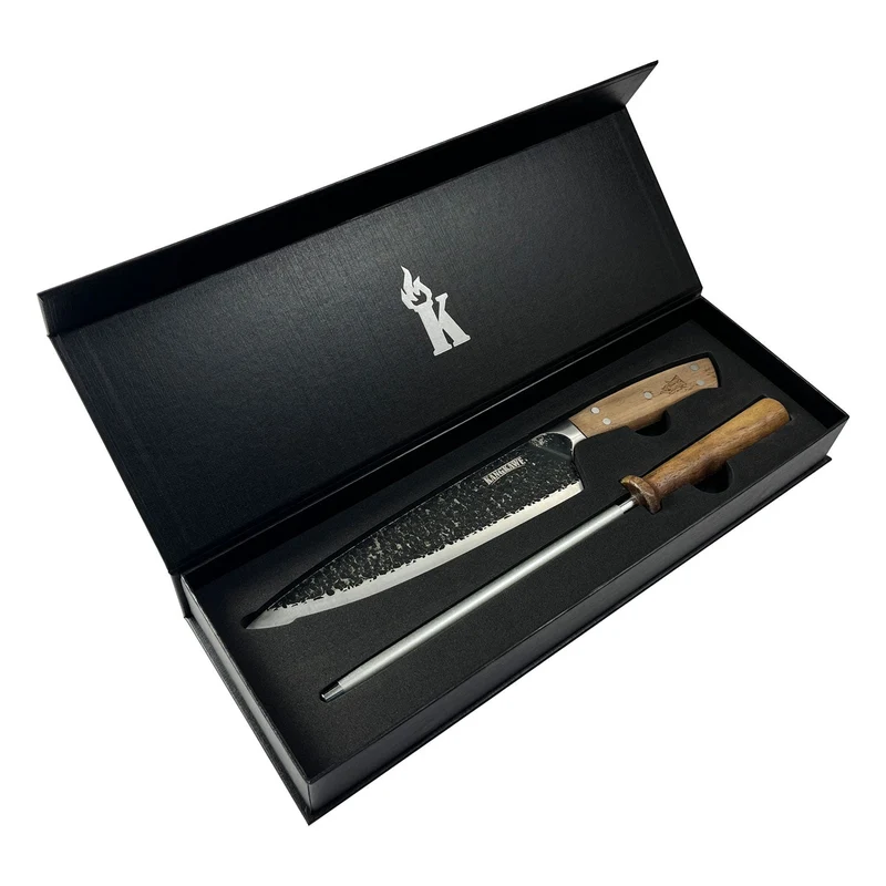 Set Parrillero Cuchillo Curacaví + Astil Edición Limitada Black Kangkawe