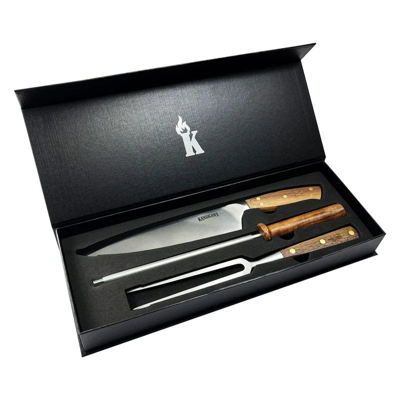 Trilogía Cuchillo Catemu + Pincho Pro + Astil Edición Limitada Black Kangkawe
