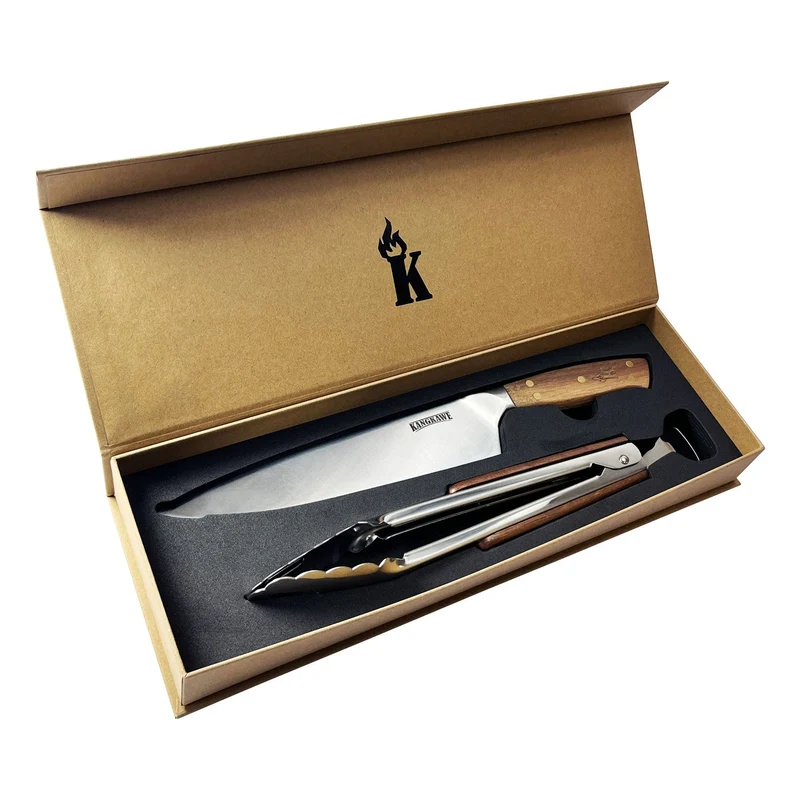 Set Parrillero Cuchillo Catemu + Tenaza 10 Edición Limitada Kangkawe