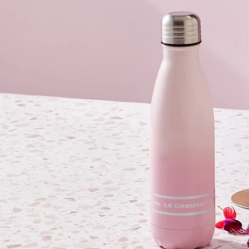 Botella Térmica Acero Inoxidable Shell Pink Le Creuset