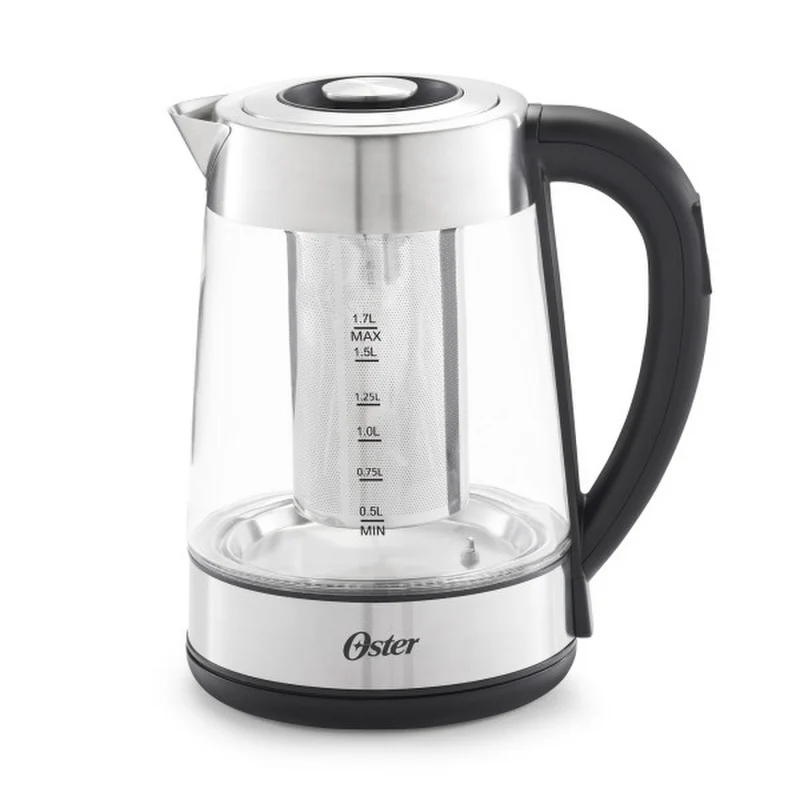 Hervidor Oster Vidrio 1.7L Infusor Té Control Temperatura