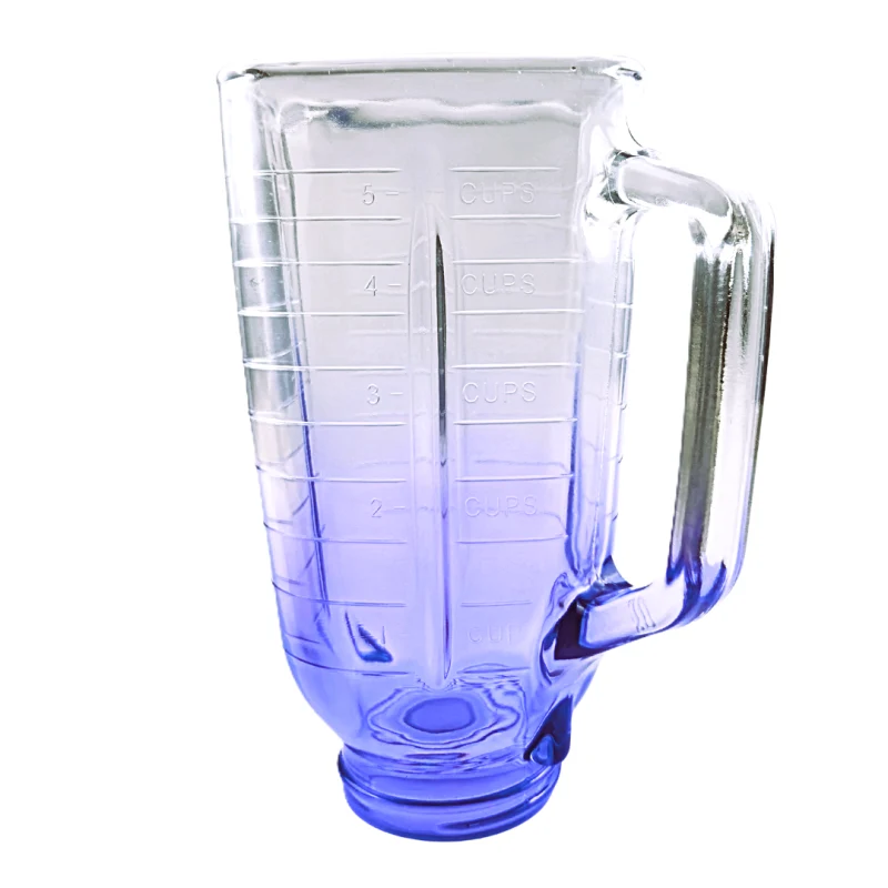 Vaso vidrio cuadrado morado #4981