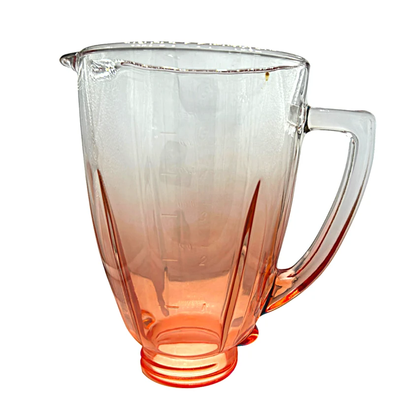 Vaso de Vidrio Contemporáneo Naranja #4978