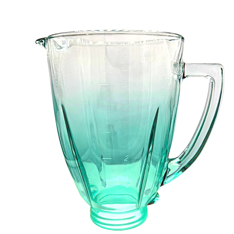 Vaso de Vidrio Contemporáneo Cian #4976