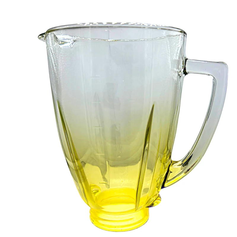 Vaso de Vidrio Contemporáneo Amarillo #4975