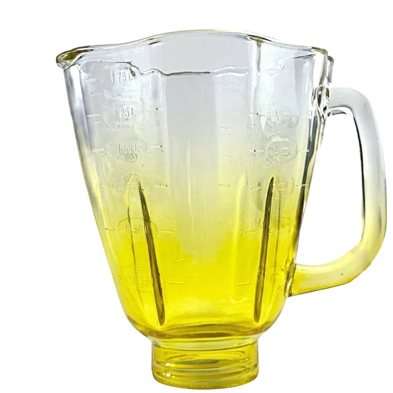 Vaso de Vidrio Tipo Cube Azul #4972