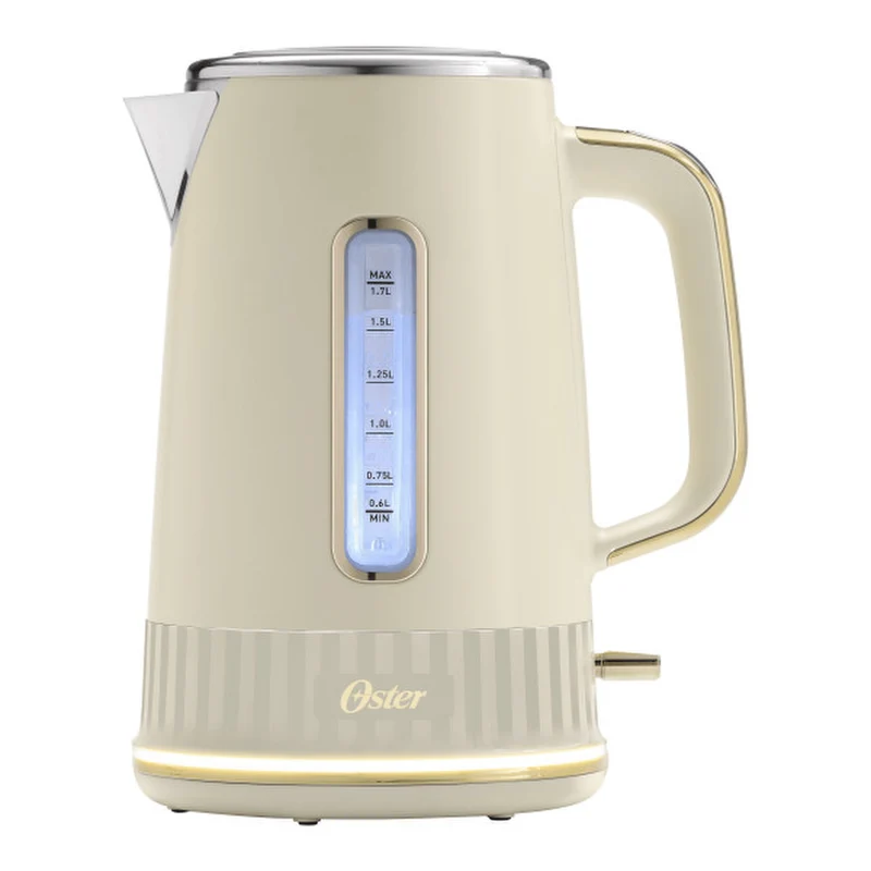 Hervidor Oster Premium Beige Colección 2026 1,7L Luz 2000W