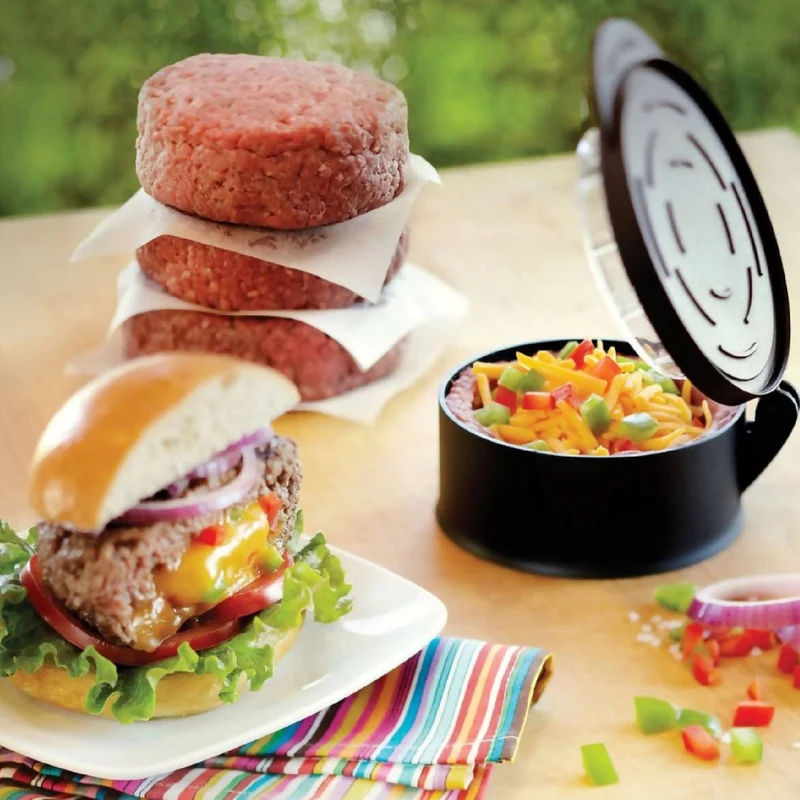 Prensa Plástica Rellena Hamburguesas