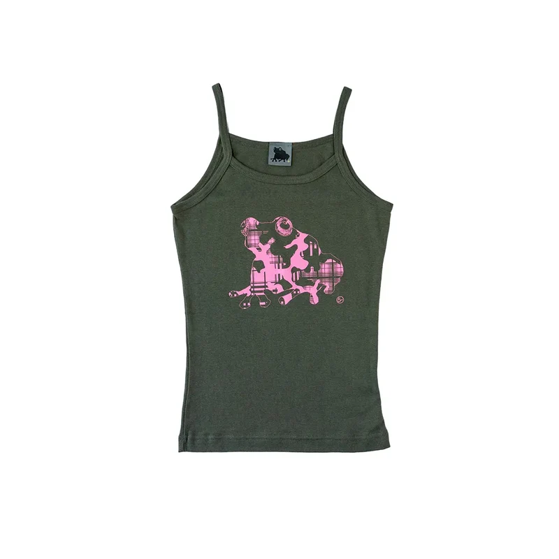 plaidcamo kaeru cami