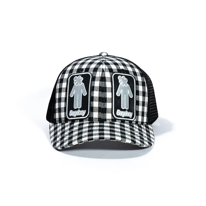 Plaid Mesh Cap 2