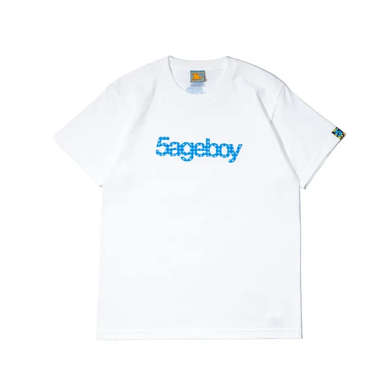 5ageboy gingham logo S/S Tee