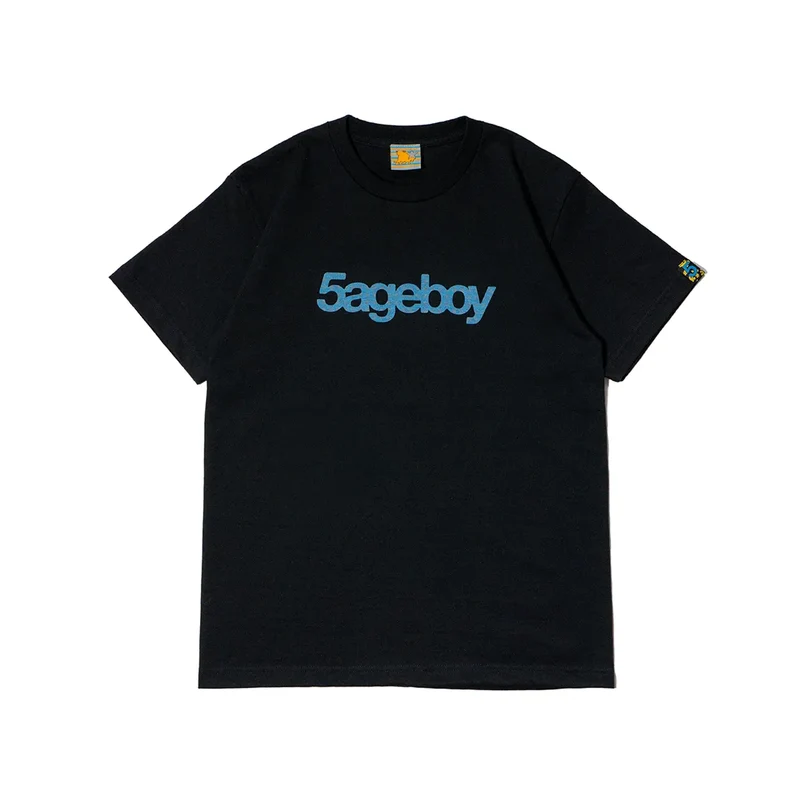 5ageboy gingham logo S/S Tee