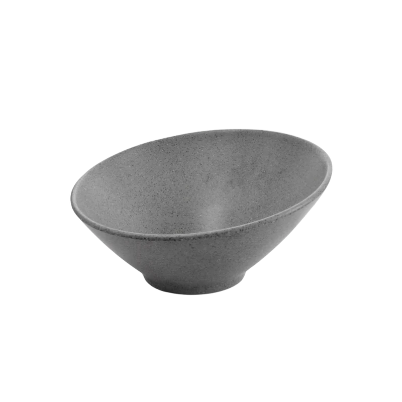 Bowl inclinado 21 cm melamina gray granite Concasse #261938