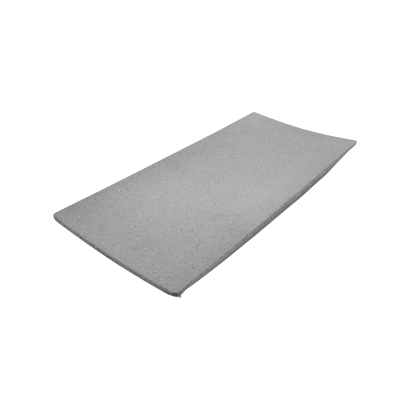 Plato rectangular 30X14 cm melamina gray granite Concasse #261943