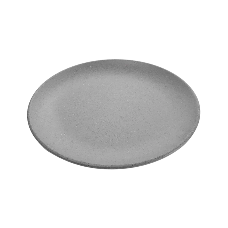 Plato 30 cm de melamina de lujo lisa gray granite Concasse #261947