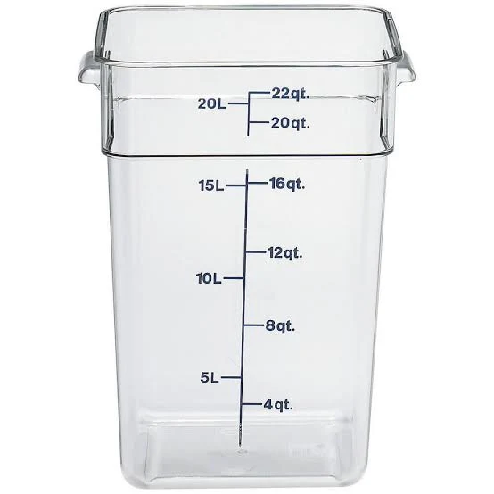 Contenedor cuadrado 22 Qt Buffetware #27552