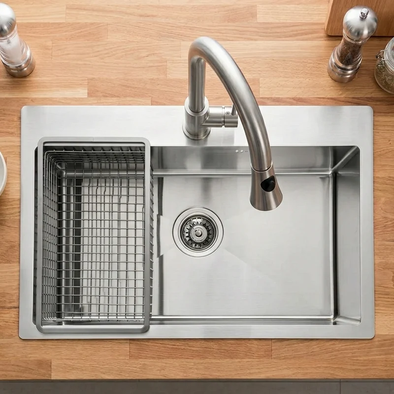 Lavaplatos Sobre Cubierta Acero Inox Deluxe Smart FDV