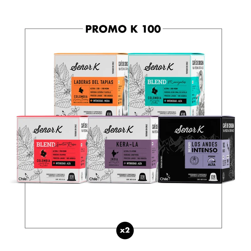 Promo 100 Cápsulas de Café Compatibles con Nespresso