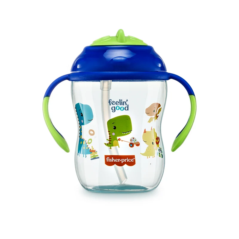 Vaso Con Bombilla First Moments Fisher Price Azul BB1016