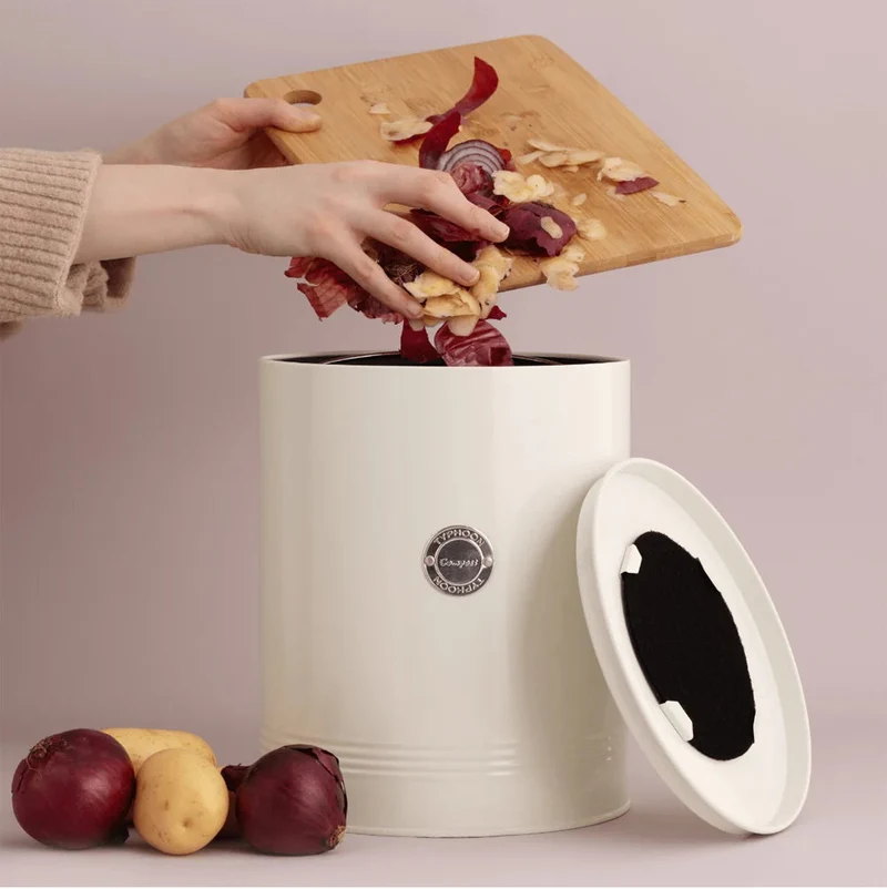 Contenedor Compost Crema 5 Lts Typhoon