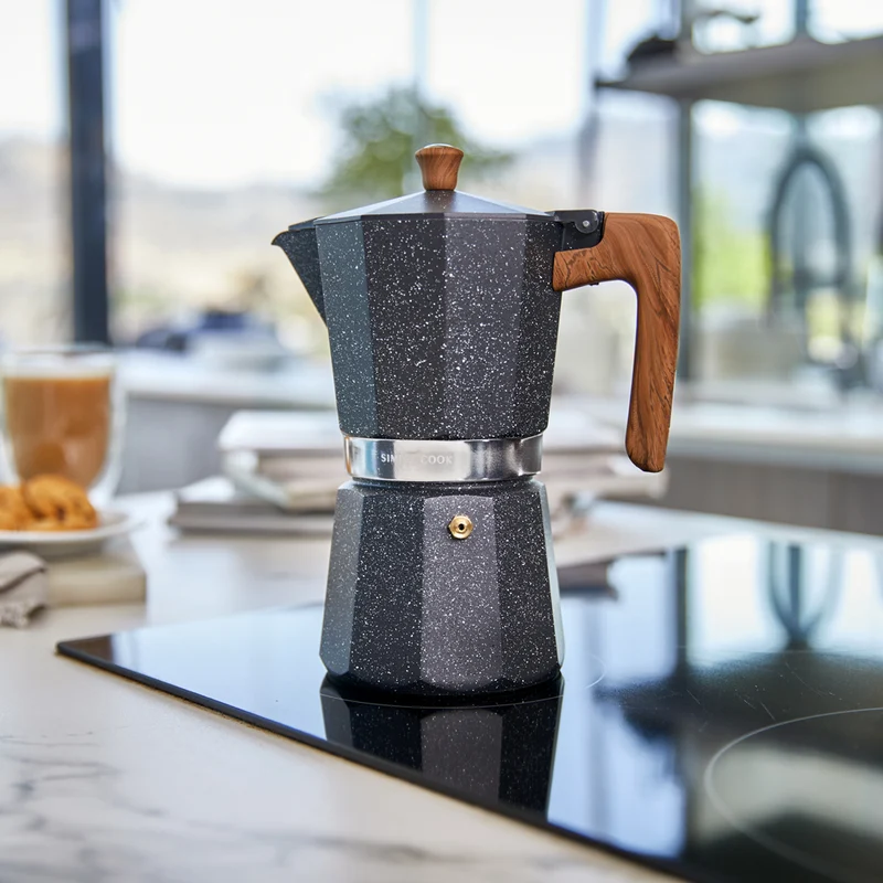 Cafetera Italiana Volterra 6 Tazas Simple Cook