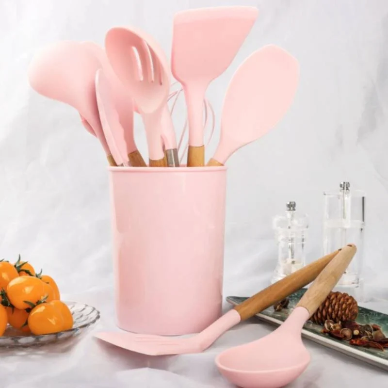 Set Utensilios de Cocina Silicona 11 Piezas Santú Home & Deco